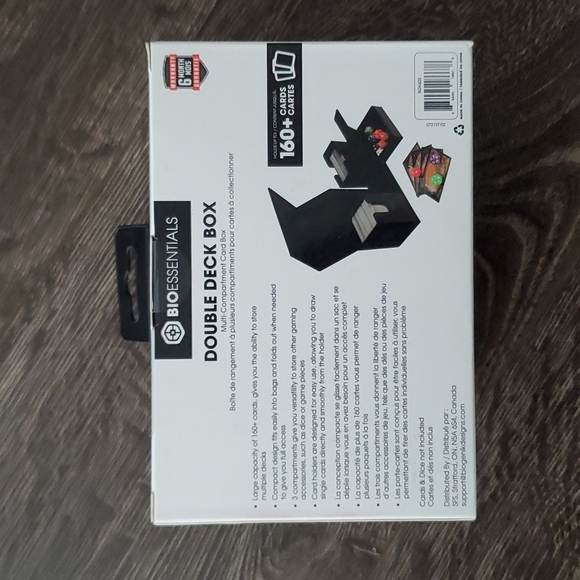 💥 BioEssentials Double Deck Box - Holds 160+ Cards - New in Box - Picture 2 of 4